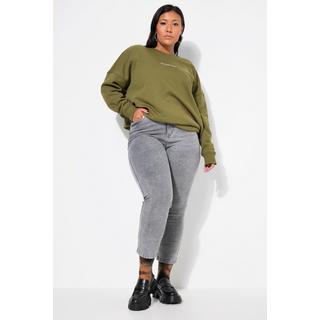 Studio Untold  Mom-Jeans, wide Legs, Ziersteinchen, 5-Pocket 