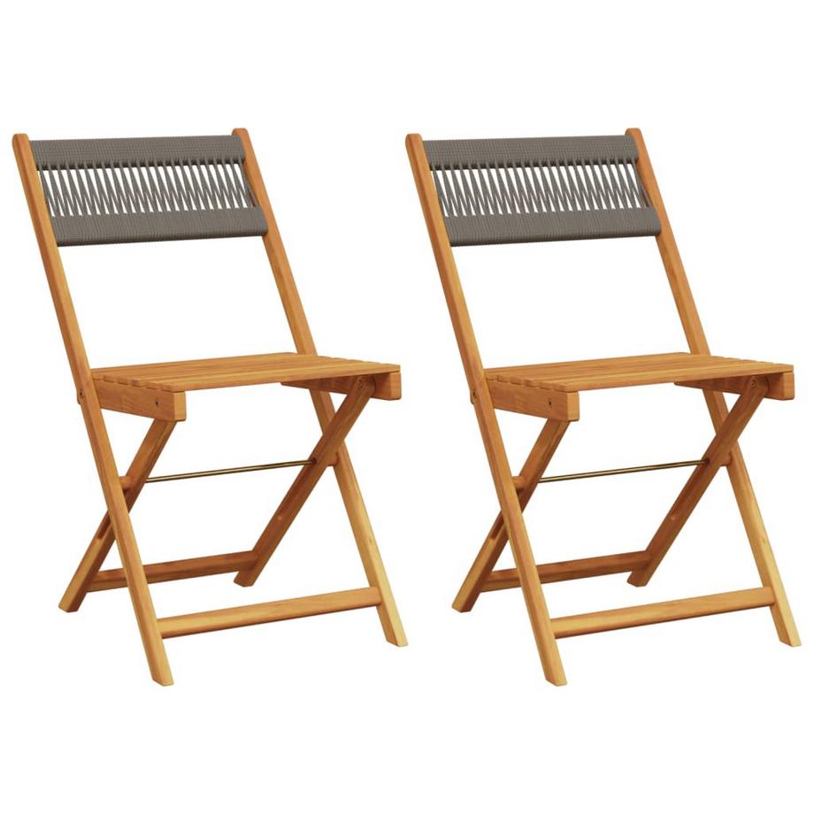 VidaXL Chaise de bistro bois d'acacia  