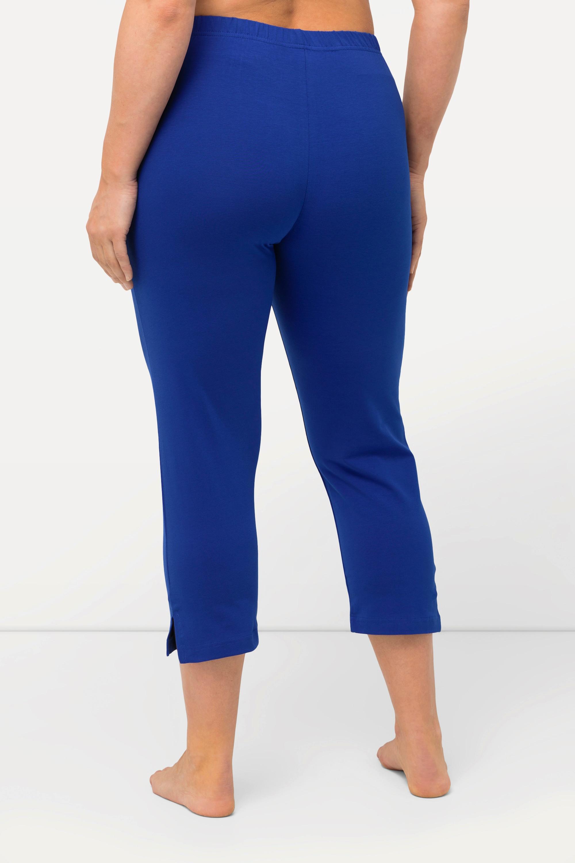 Ulla Popken  Pantalon corsaire longueur 7/8, taille élastique - jusqu'au 68/70 