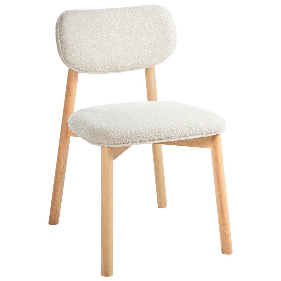 Beliani Set di 2 sedie da pranzo en Bouclé Retrò MILLS  