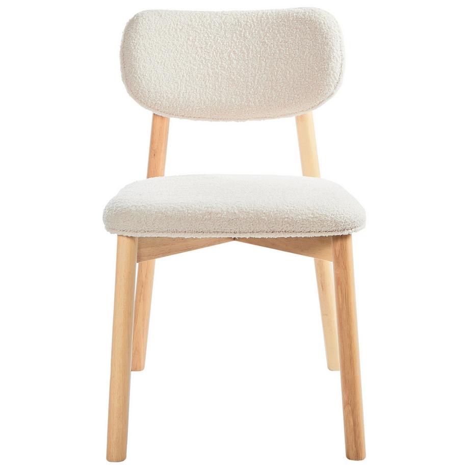 Beliani Set di 2 sedie da pranzo en Bouclé Retrò MILLS  