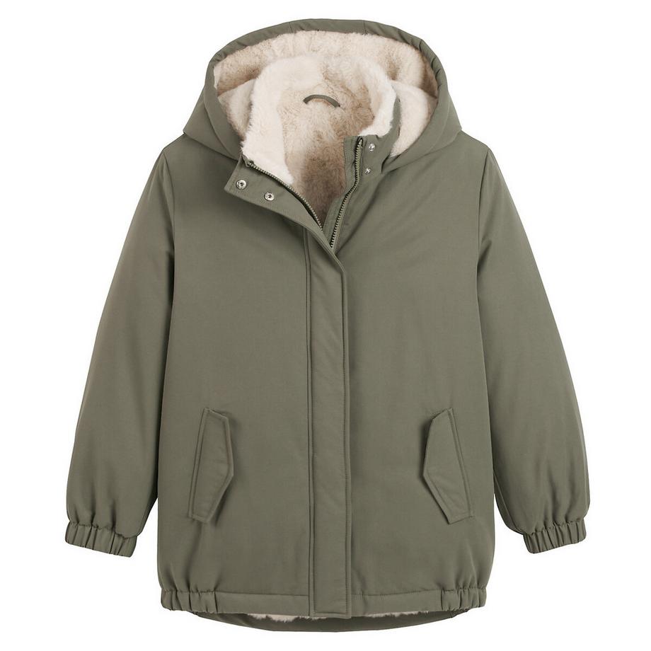 La Redoute Collections Parka con cerniera e cappuccio foderato morbido  