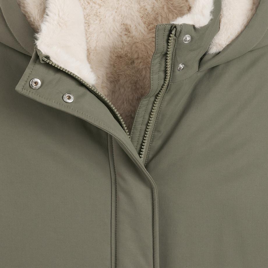 La Redoute Collections Parka con cerniera e cappuccio foderato morbido  