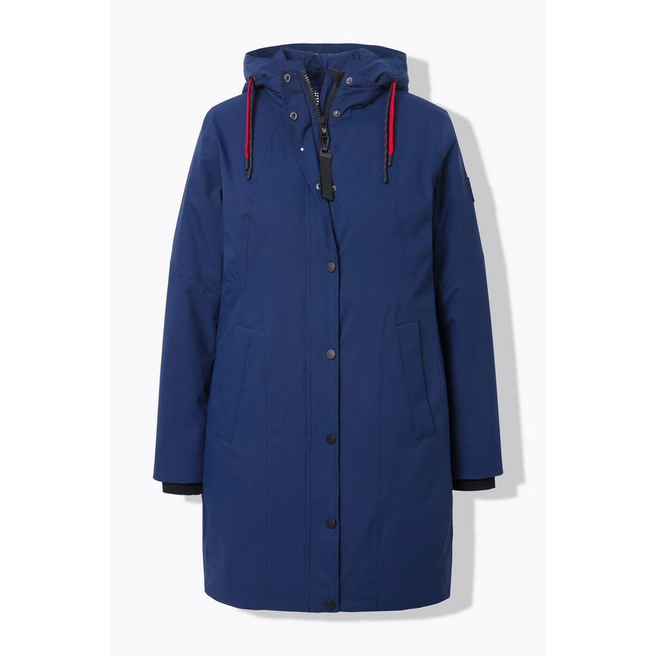 Ulla Popken HYPRAR Veste fonctionnelle déperlante avec capuche et fermeture éclair à double curseur  