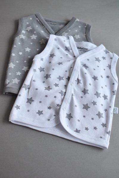 BabyCosy Organic  Gilet, 2 Pack 