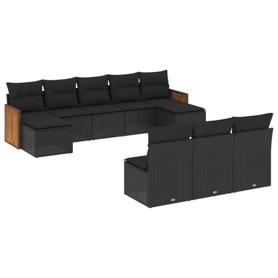 set divano da giardino Polirattan