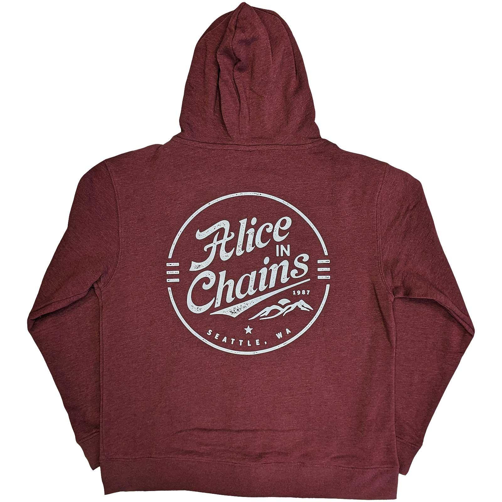 Alice In Chains Full Zip Hoodie  