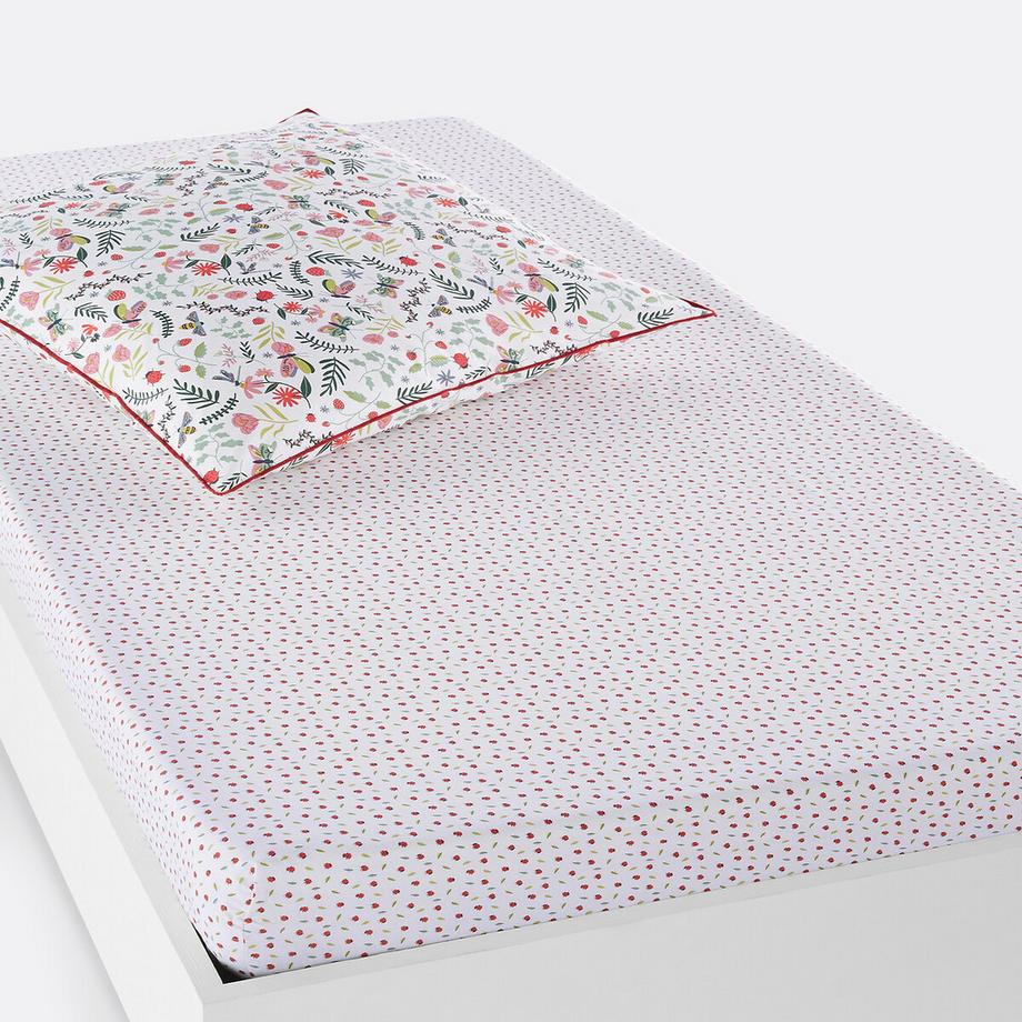 La Redoute Intérieurs Drap-housse Fraize Motif Coccinelle  