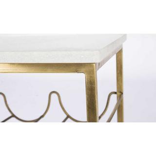 mutoni Table d'appoint Marmol 39x29x65  