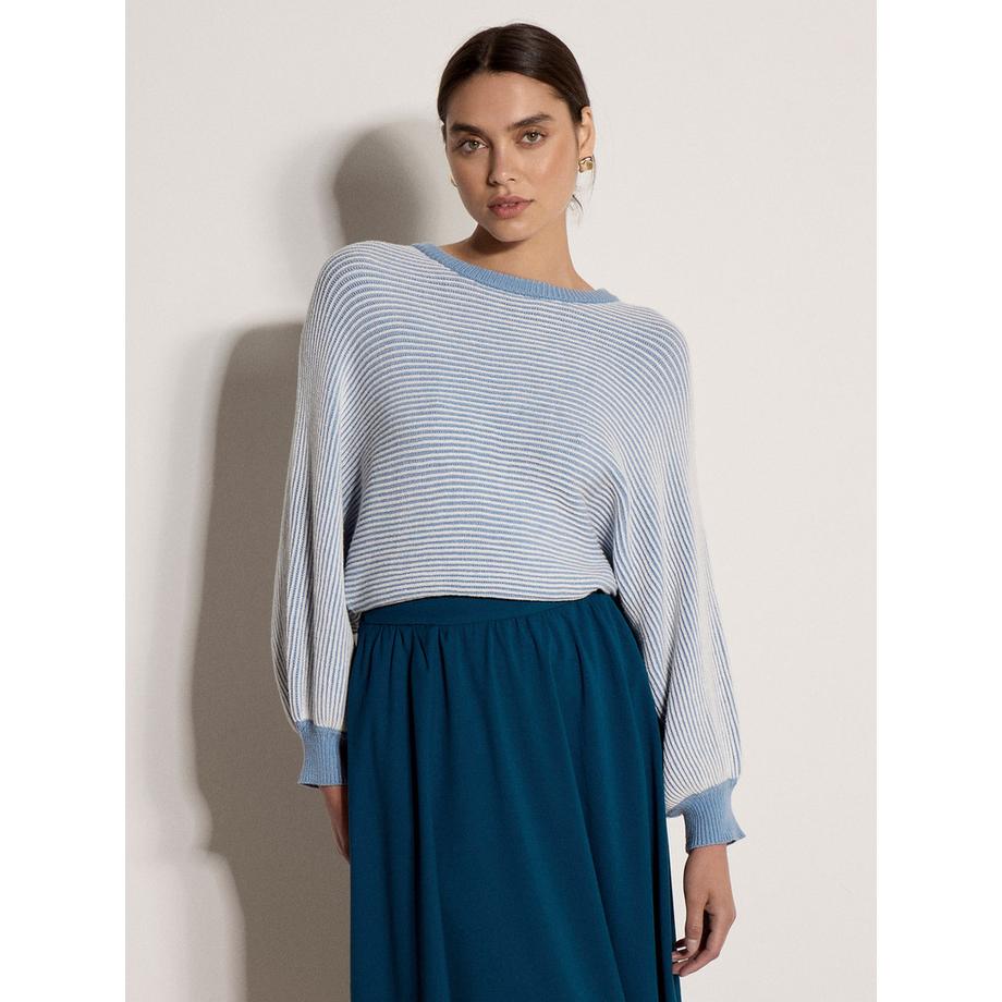 APRICOT Gestreifter Pullover mit Fledermausärmeln  