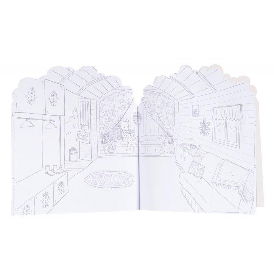 Moulin Roty  Cahier stickers La Grande Famille - 20 pages 