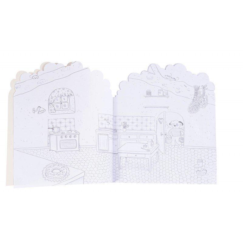 Moulin Roty  Cahier stickers La Grande Famille - 20 pages 