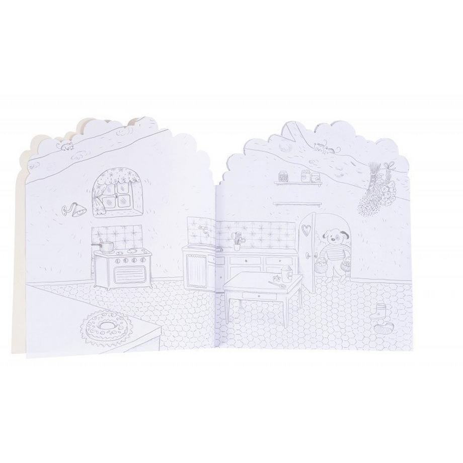 Moulin Roty  Cahier stickers La Grande Famille - 20 pages 