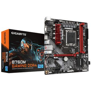 Gigabyte  B760M GAMING DDR4 Motherboard - Unterstützt Intel Core 14. Generation CPUs, 6+2+1 Phasen Digital VRM, bis zu 5333MHz DDR4 (OC), 2xPCIe 4.0 M.2, 2.5GbE LAN, USB 3.2 Gen1 