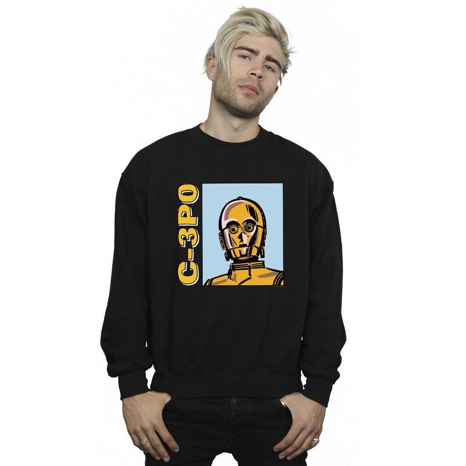 STAR WARS C-3PO Grafik Print Sweatshirt  