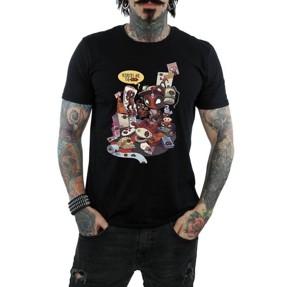 MARVEL Merchandise Royalties Bedrucktes T-Shirt  