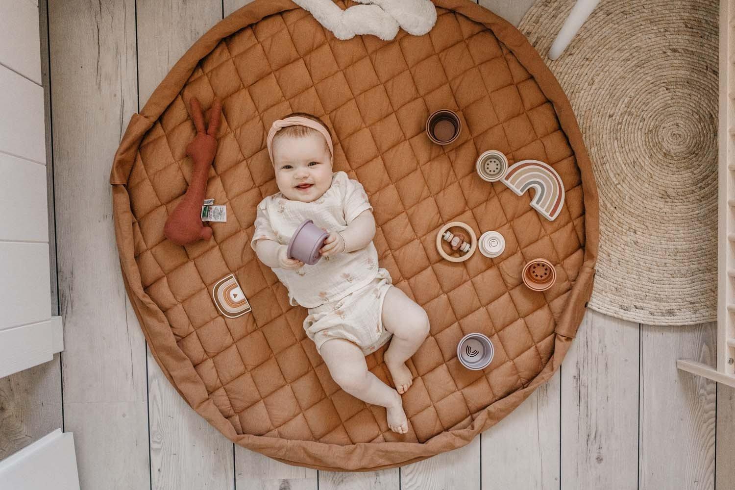 Play&Go  Organic tawny brown Playmat 