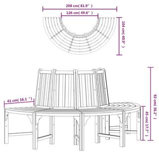 VidaXL Baumbank holz  