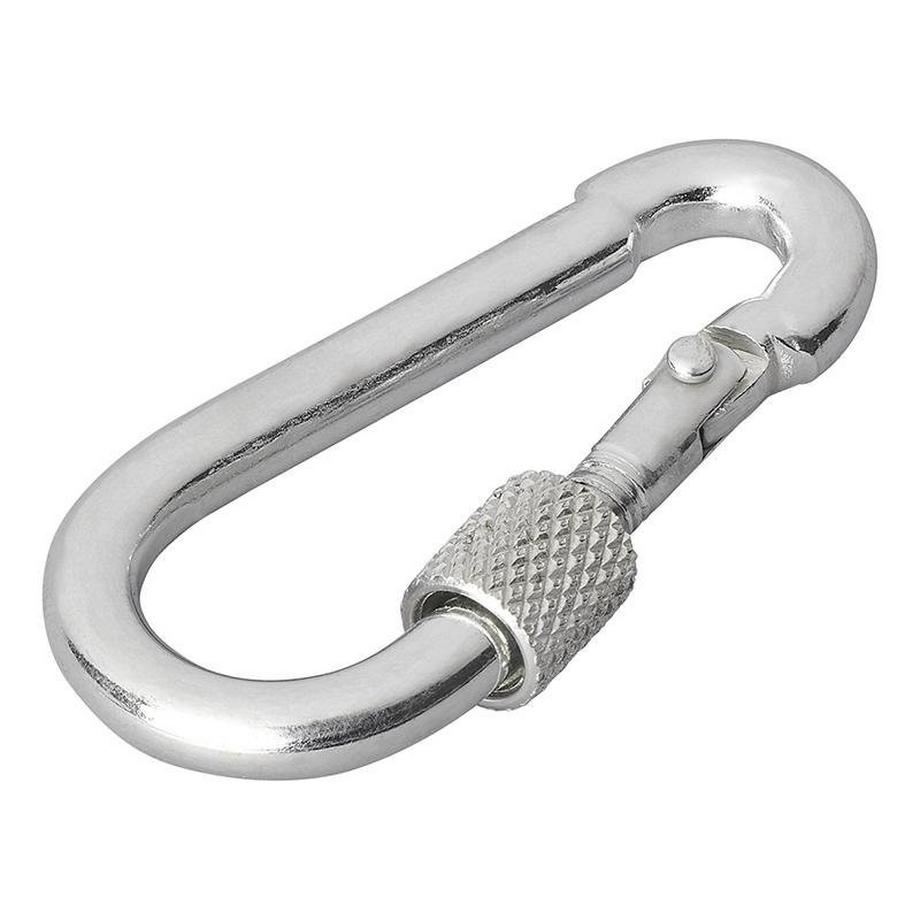 Pricenet  Moschettone in metallo 5x50mm con chiusura a vite 2 pezzi in blister 