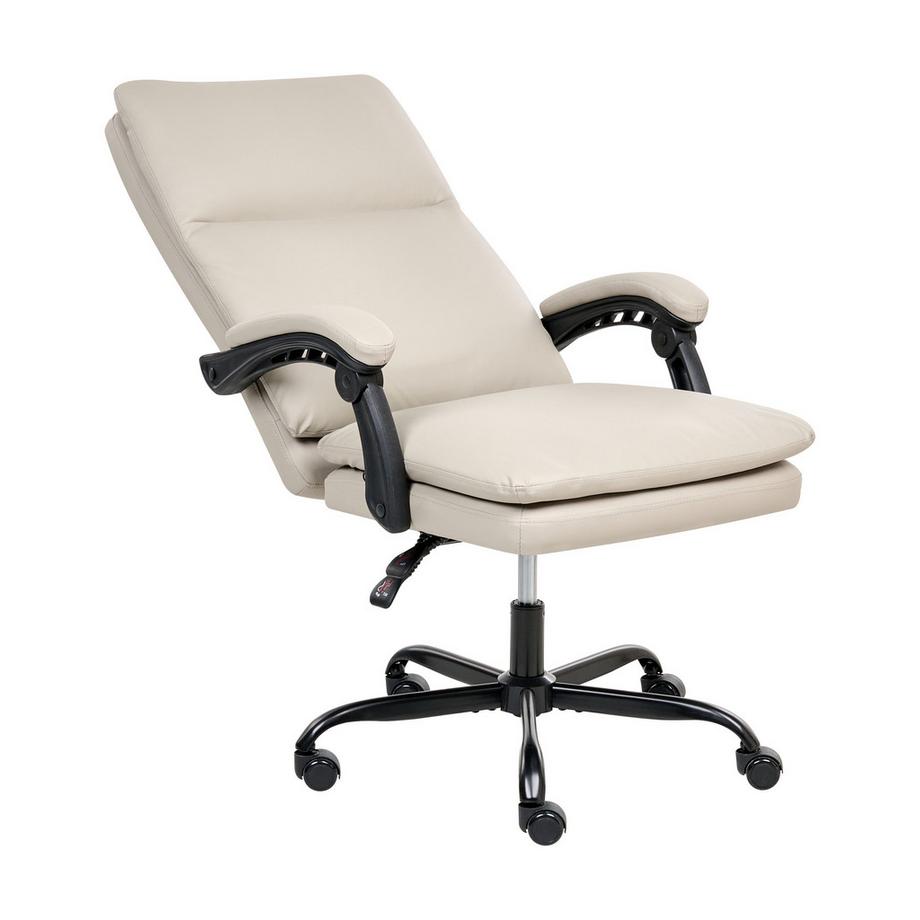 Beliani Fauteuil de bureau en Cuir PU Traditionnel SERENE  
