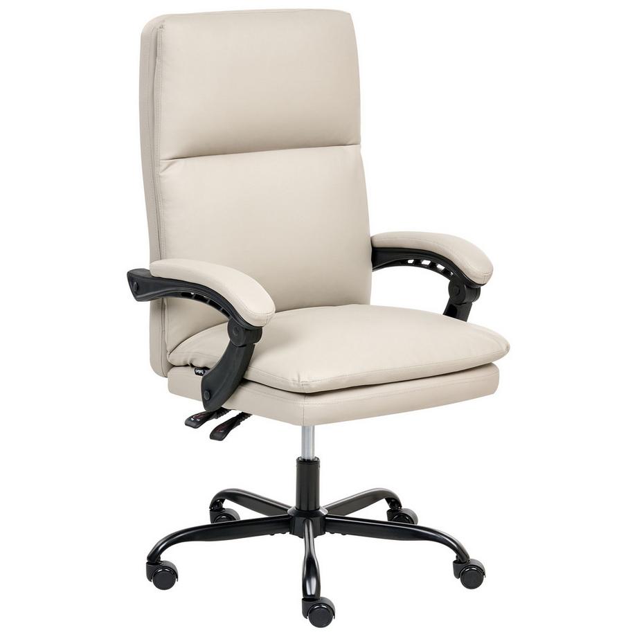 Beliani Fauteuil de bureau en Cuir PU Traditionnel SERENE  