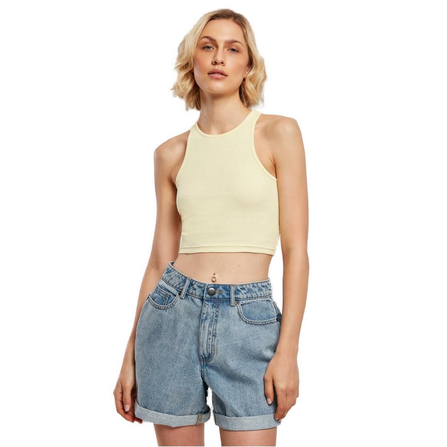 kurzes geripptes tank-top, damen