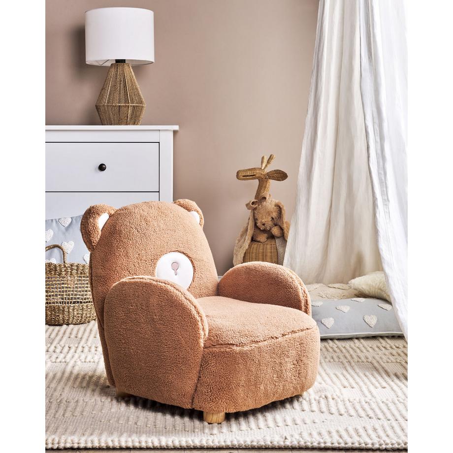 Beliani Kindersessel aus Bouclé Modern BOO  