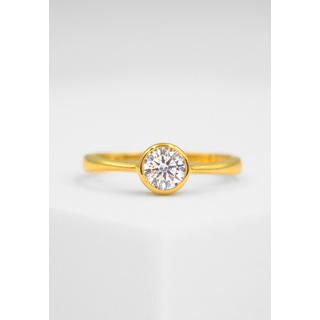 MUAU Schmuck  Ring Gelbgold 750 Zirkonia 