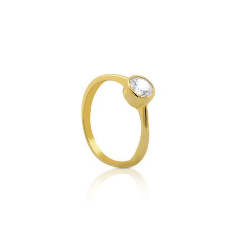 MUAU Schmuck  Ring Gelbgold 750 Zirkonia 