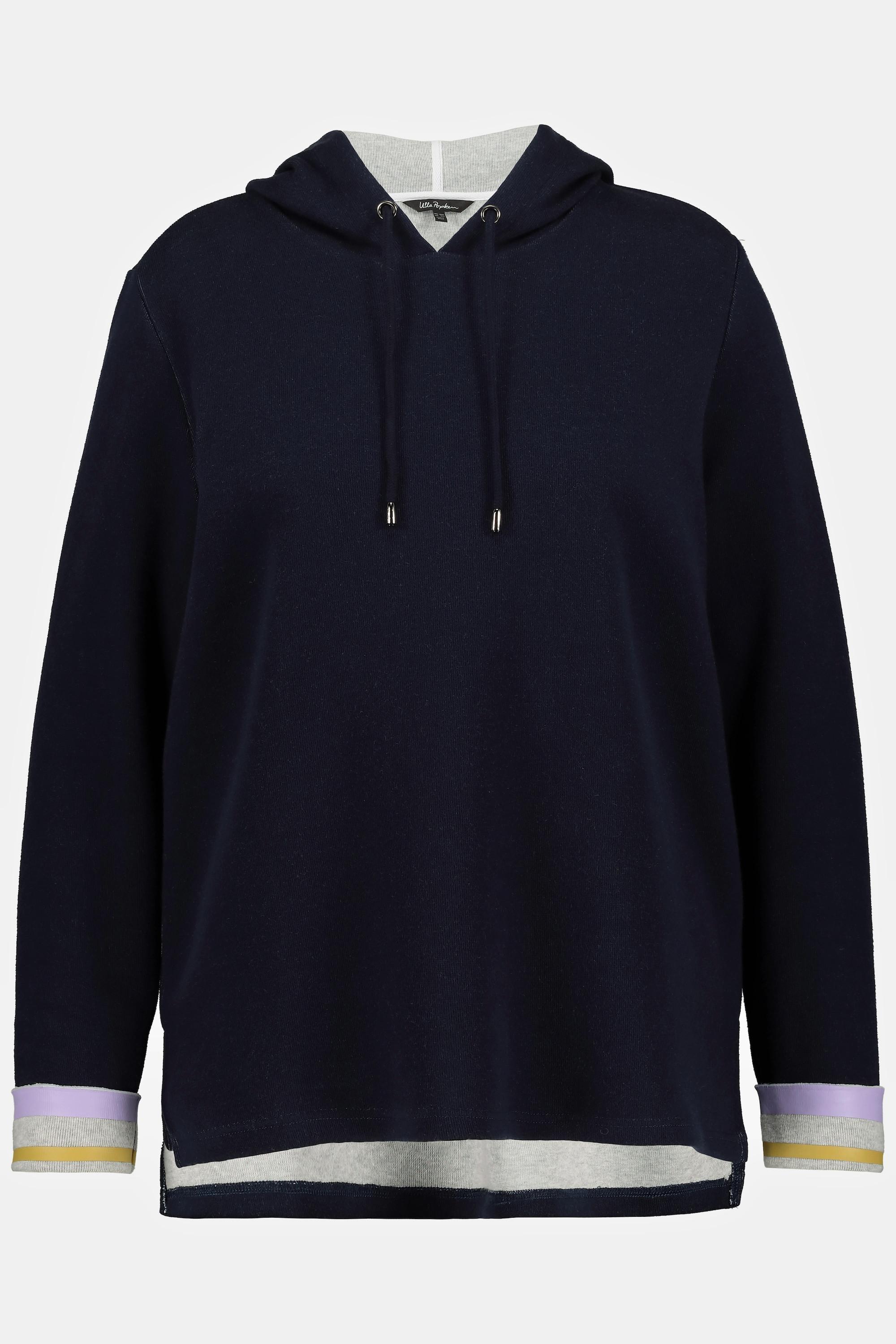 Ulla Popken  Sweat-shirt double-face, capuche, manches longues, hoodie 