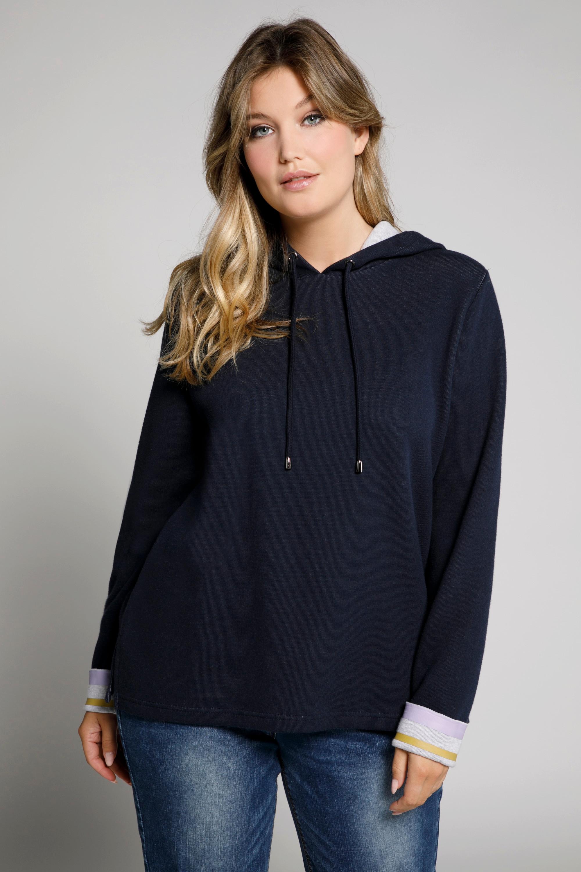 Ulla Popken  Sweat-shirt double-face, capuche, manches longues, hoodie 