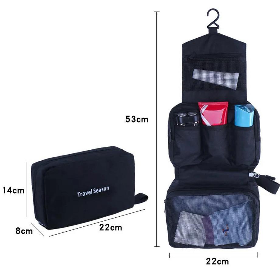 Only-bags.store  Hängende Reise-Toiletten-Tasche Wasserdichtes Make-up Kosmetik Kosmetikerin Falttasche Bad und Dusche 