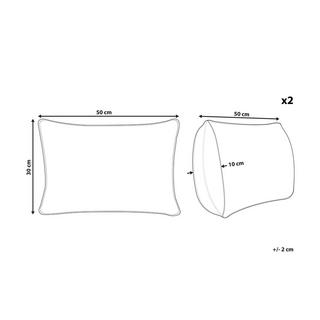 Beliani Set di 2 cuscini en Iuta Retrò GOPI  