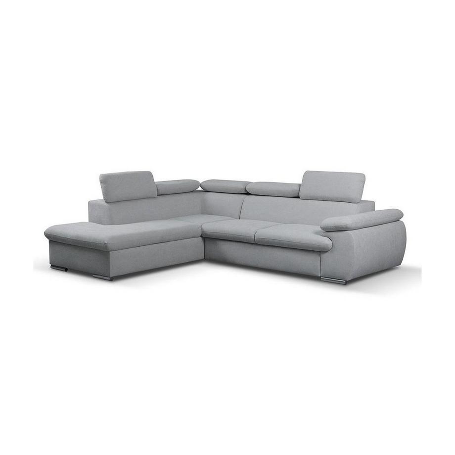 Vente-unique Ecksofa mit Schlaffunktion Bettkasten FABIEN Ecke Links  