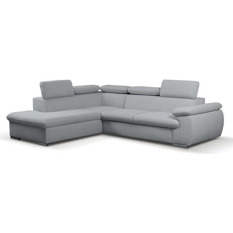 Vente-unique Ecksofa mit Schlaffunktion Bettkasten FABIEN Ecke Links  