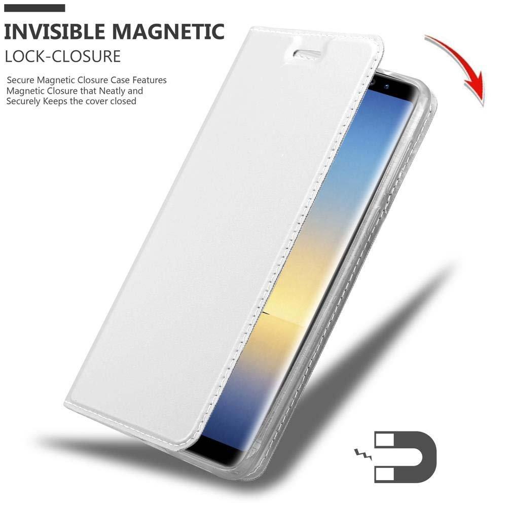 Cadorabo  Housse compatible avec Samsung Galaxy NOTE 8 - Coque de protection avec fermeture magnétique, fonction de support et compartiment pour carte 