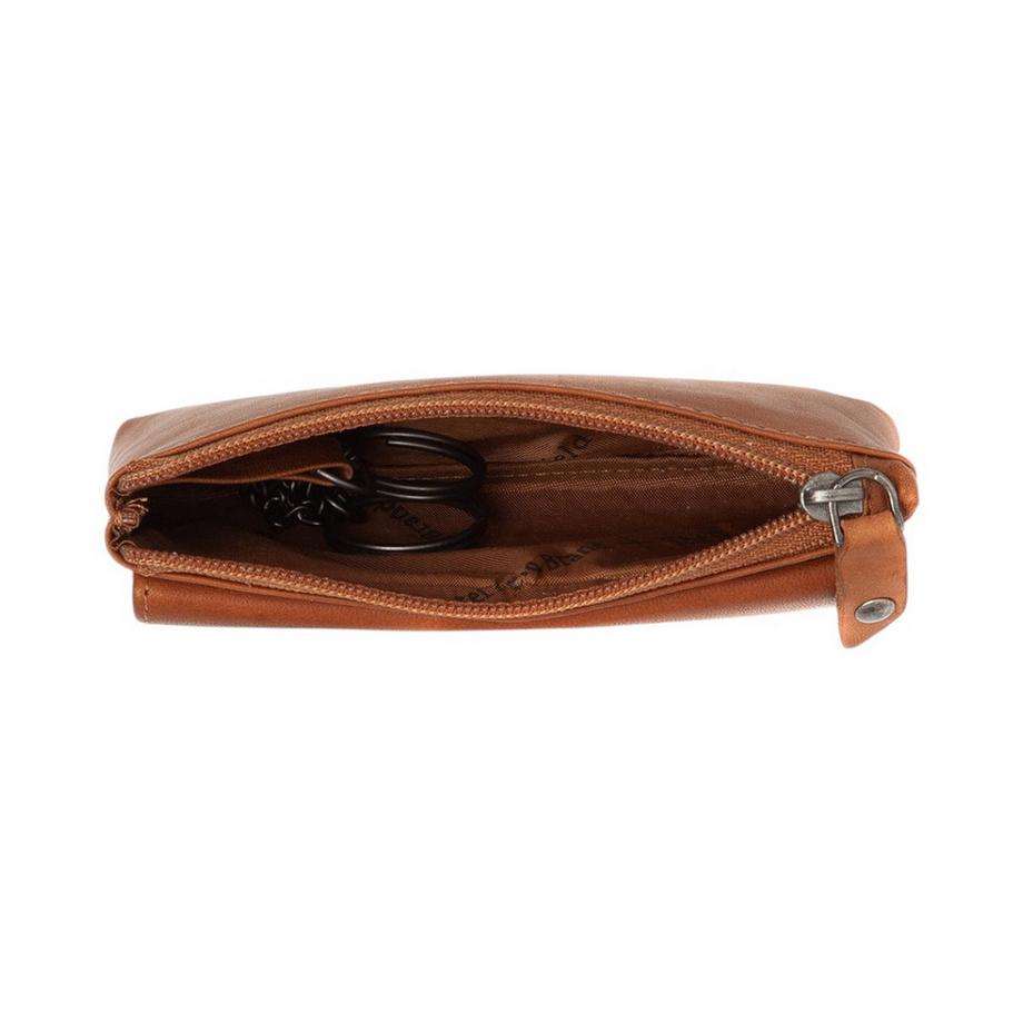 Chesterfield Violette Étui à Clés en Cuir Cognac  