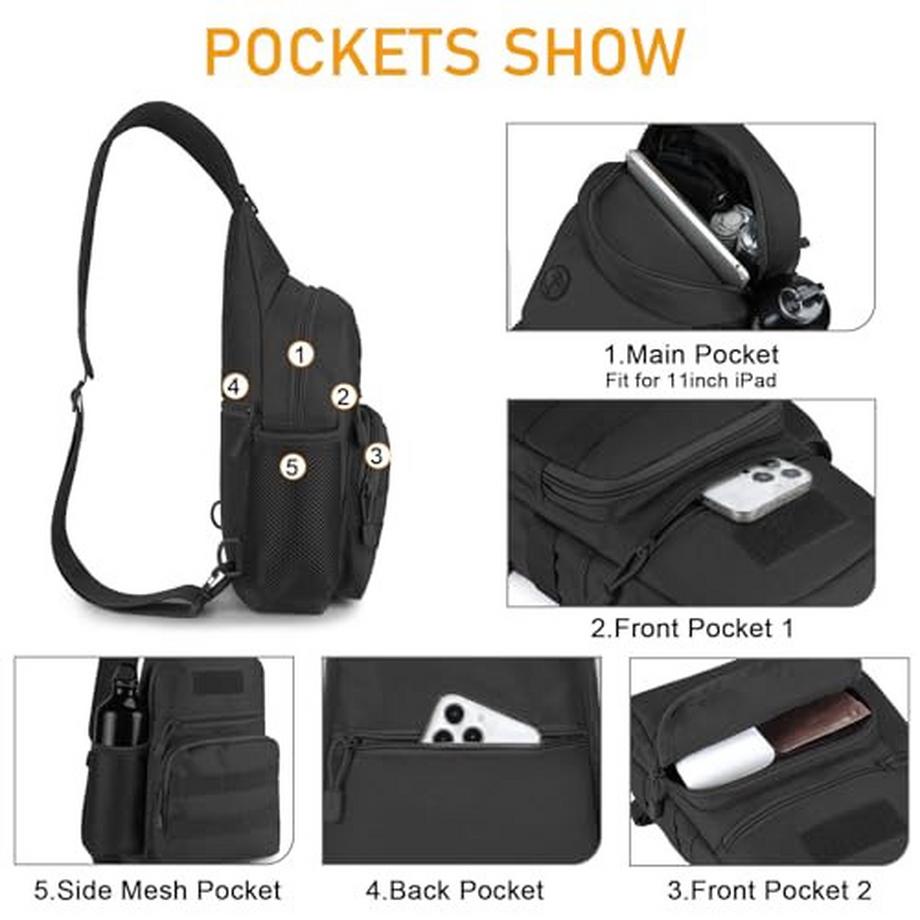 Only-bags.store Sac Tactique Militaire Poitrine Bandoulière  