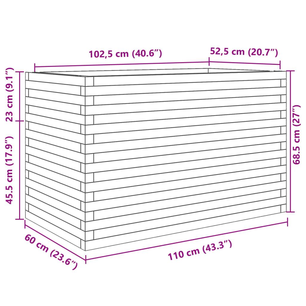 VidaXL Jardinière bois de pin  