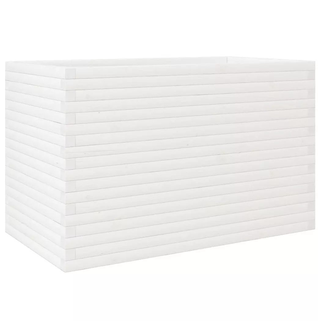 VidaXL - Jardinière bois de pin, One Size, Blanc