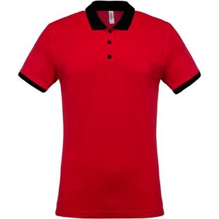 Kariban  polo-shirt mélange piqué bicolore 