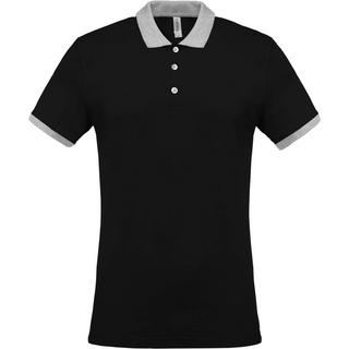 Kariban  polo-shirt mélange piqué bicolore 