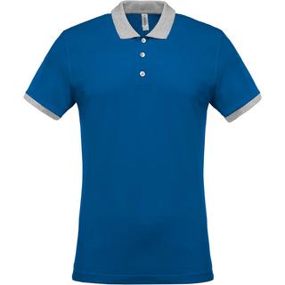 Kariban  polo-shirt mélange piqué bicolore 