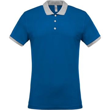 polo-shirt mélange piqué bicolore