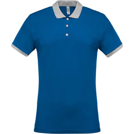 Kariban  polo-shirt mélange piqué bicolore 