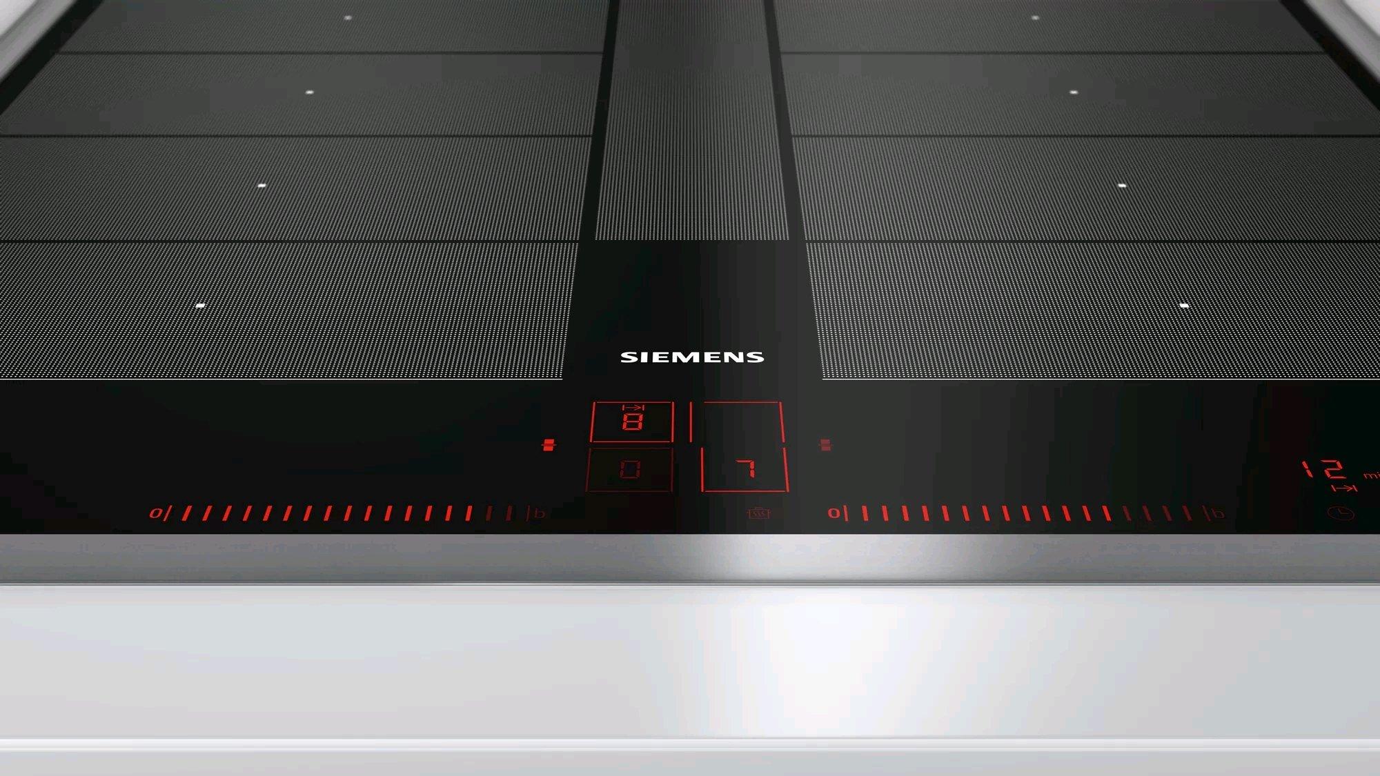 Siemens Siemens iQ700 Nero, Acciaio inossidabile Da incasso Piano cottura a induzione 4 Fornello(i)  