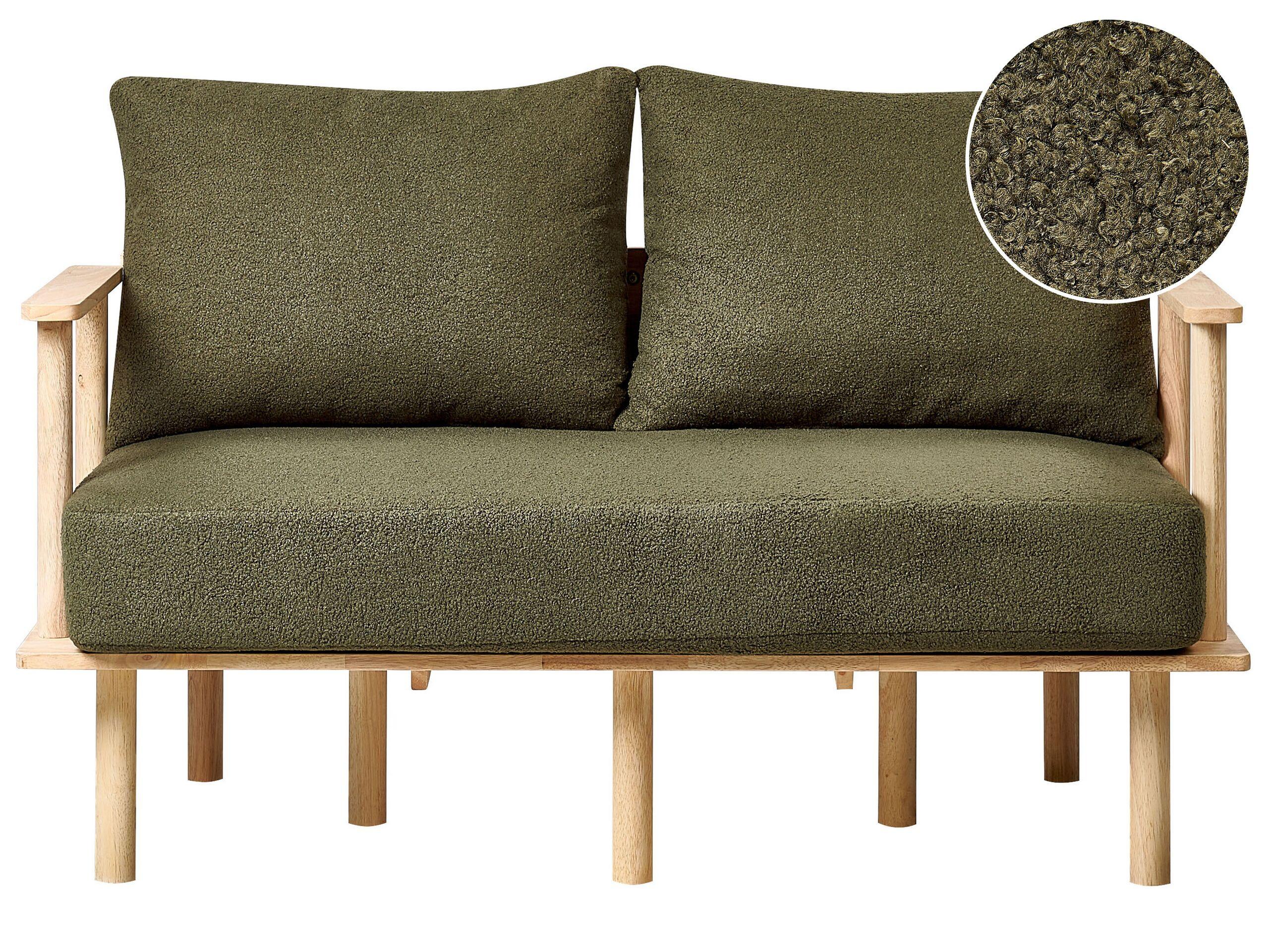 Beliani 2 Sitzer Sofa aus Bouclé Skandinavisch ASKER  