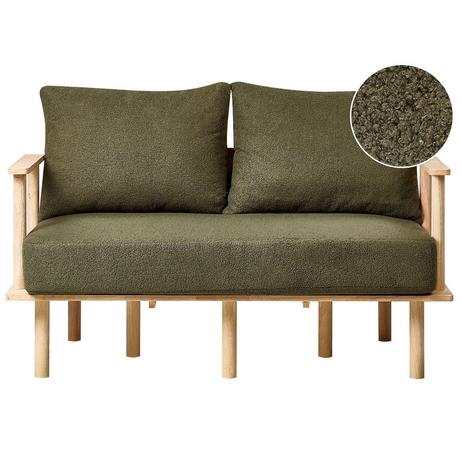 Beliani 2 Sitzer Sofa aus Bouclé Skandinavisch ASKER  