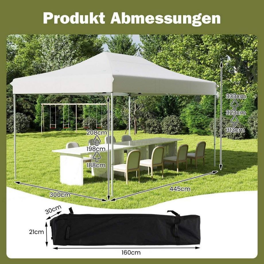 Northix Verstellbarer Pop-Up-Eventpavillon  