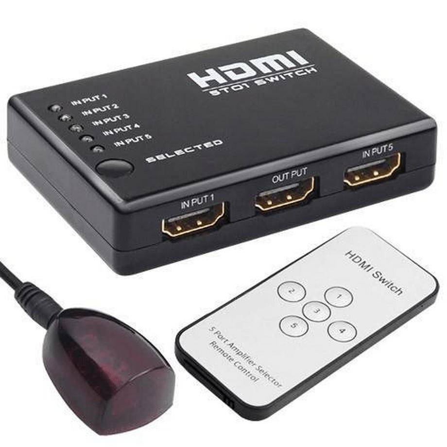 eStore  HDMI-Switch, 5x Eingang, 1x Ausgang 